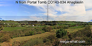 View N from Ahaglaslin Portal Tomb