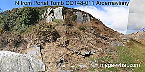 View N from Arderrawinny Portal Tomb
