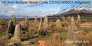 Axially NE from Ardgroom Outward Multiple Stone Circle, Cork, Ireland.