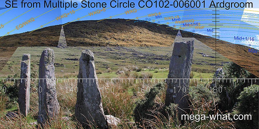SE axial view from Ardgroom Stone Circle