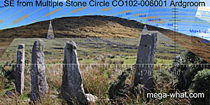 SE axial view from Ardgroom Stone Circle