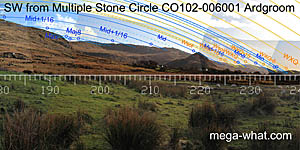 SW from Ardgroom Outward Multiple Stone Circle, Cork, Ireland.
