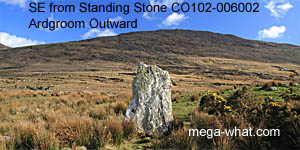 SE from Ardgroom Outward Standing Stone, Cork, Ireland.