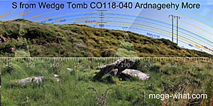 View S from Ardnageehy More Wedge Tomb