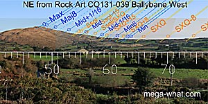 NE from Ballybane Rock Art, Cork, Ireland.