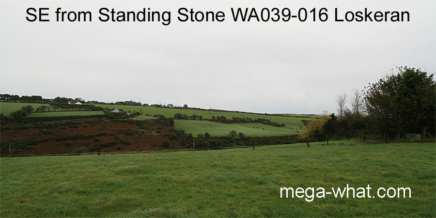 SE from Loskeran Standing Stone, Waterford, Ireland.
