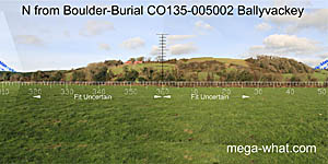 View N from Ballyvackey Boulder-Burial