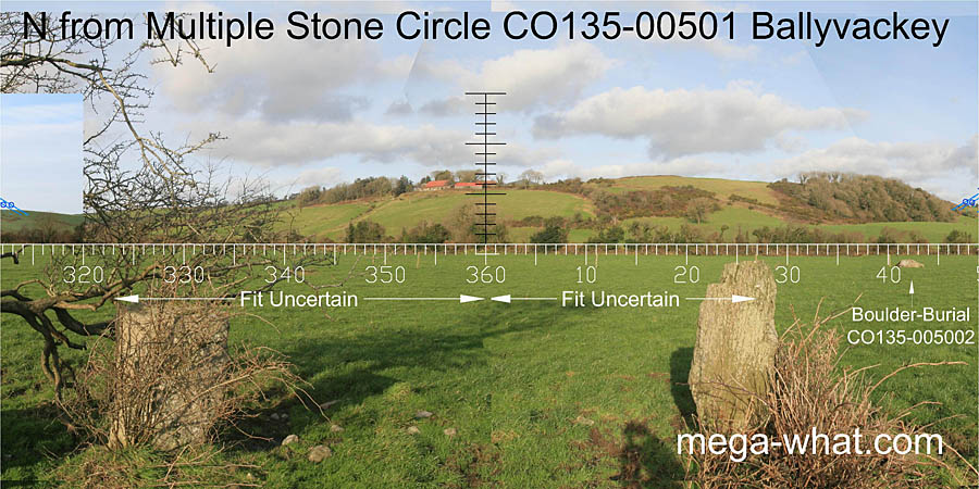 View N from Ballyvackey Stone Circle