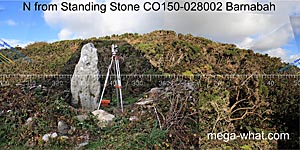 View N from Barnabah Standing Stone