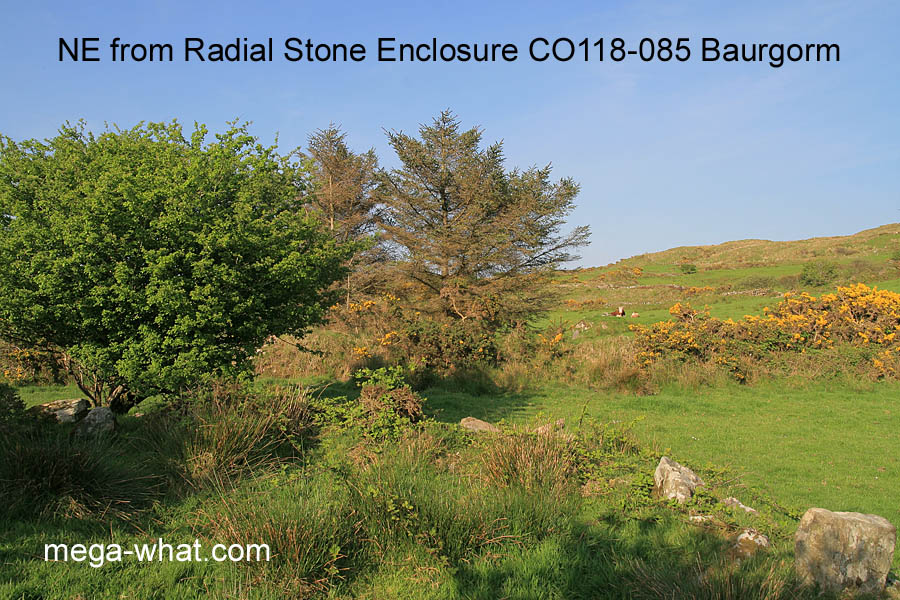 NE from Baurgorm Radial Stone Enclosure, Cork, Ireland.