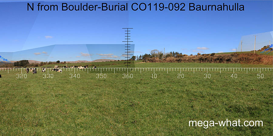 View N from Baurnahulla Boulder-Burial