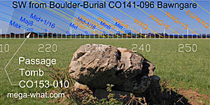 SW axial view from Bawngare Boulder-Burial