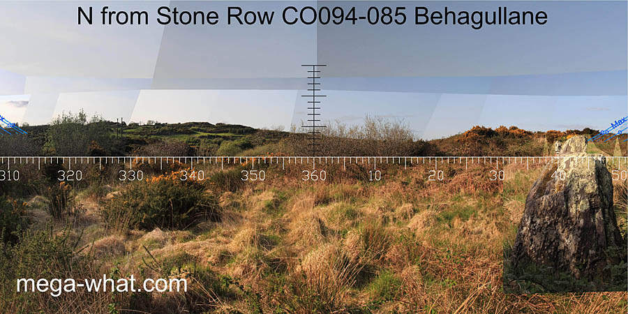 View N from Behagullane Stone Row