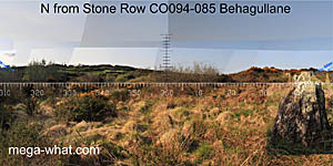 View N from Behagullane Stone Row