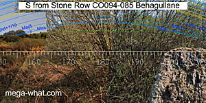View S from Behagullane Stone Row