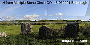 View N from Bohonagh Stone Circle
