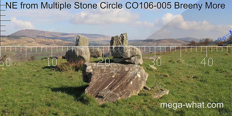 NE from Breeny More Stone Circle, Cork, Ireland.