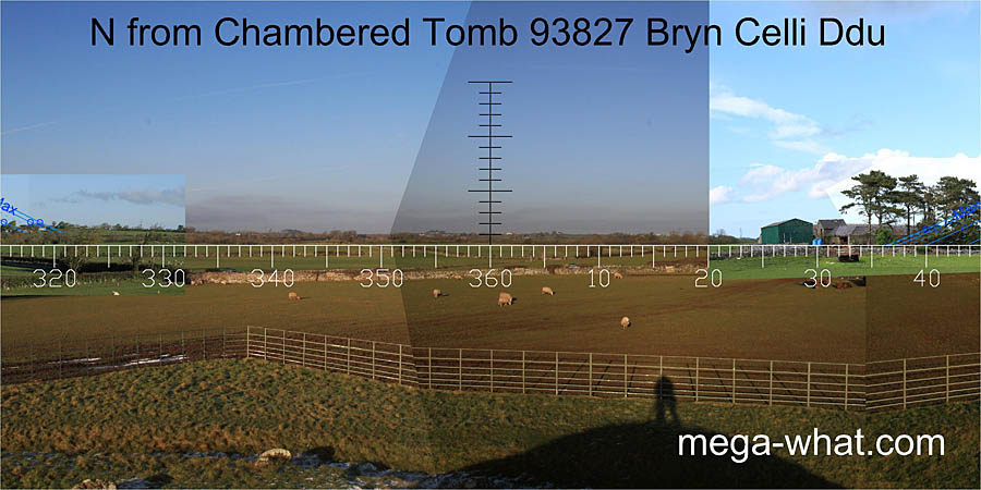 View N from Bryn Celli Ddu Chambered Tomb