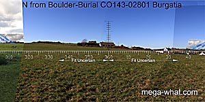 View N from Burgatia Boulder-Burial