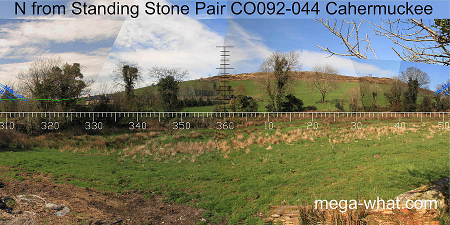 View N from Cahermuckee Stone Pair