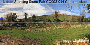 View N from Cahermuckee Stone Pair