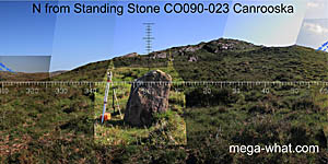 View N from Canrooska Standing Stone