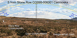 View S from Canrooska Stone Circle & Row