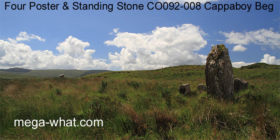 Cappaboy Beg Four Poster & Standing Stone.