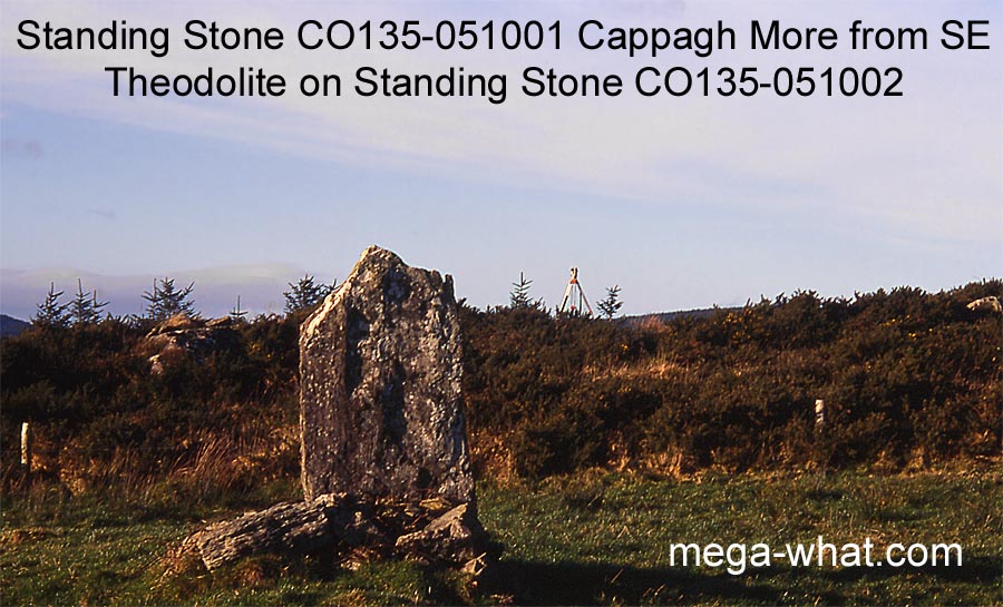 NW from Cappagh More Standing Stones, Cork, Ireland.