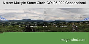 View N from Cappanaboul Stone Circle & Boulder-Burial