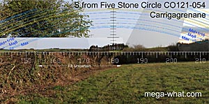 View S from Carrigagrenane Five Stone Circle
