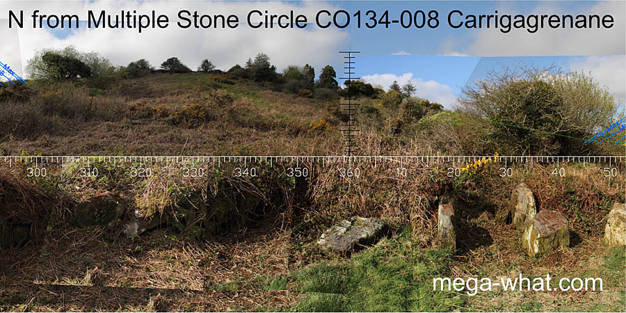 View N from Carrigagrenane Multiple Stone Circle