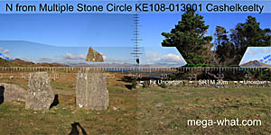 View N from Cashelkeelty Multiple Stone Circle