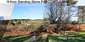 View N from Clodagh Standing Stone Pair