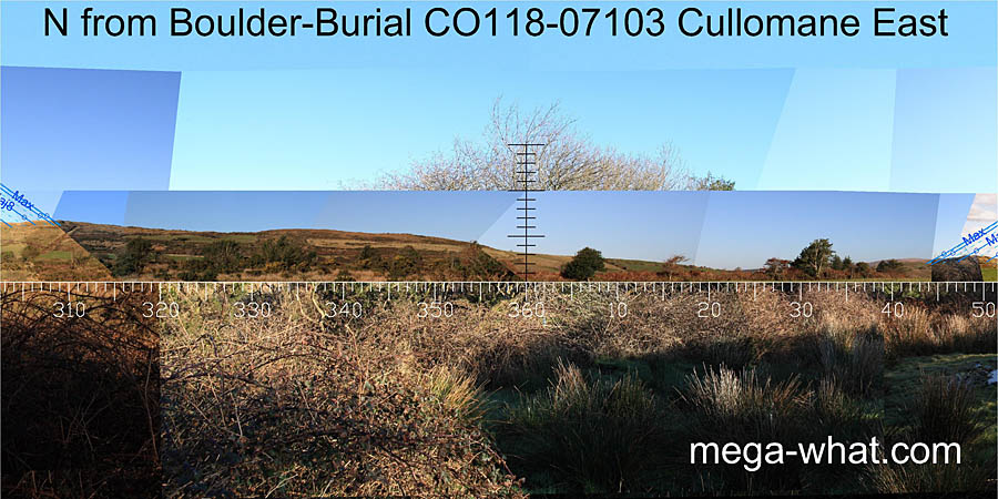 View N from Cullomane East Boulder-Burial