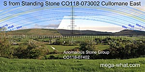 View S from Cullomane East Standing Stone