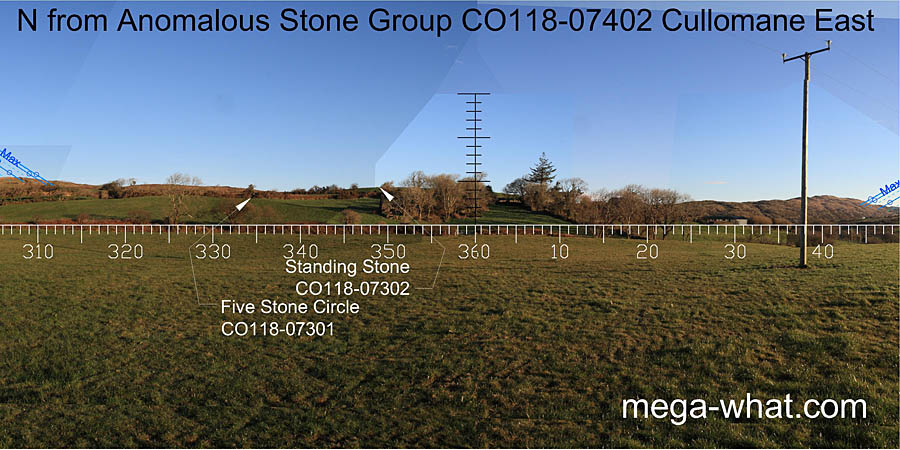 View N from Cullomane East Anomalous Stone Group