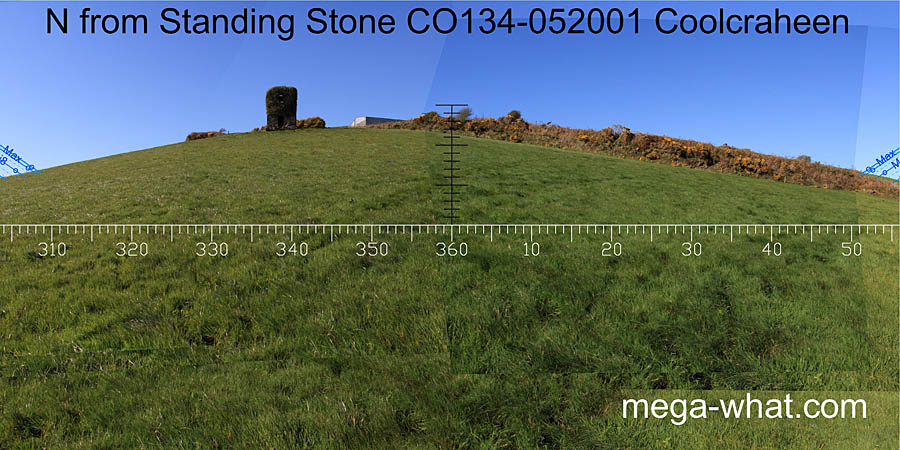 View N from Coolcraheen Standing Stone