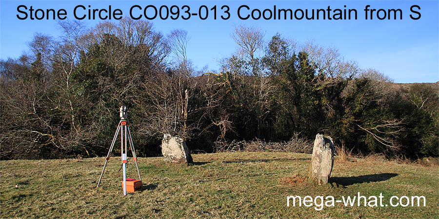 Coolmountain Multiple Stone Circle, Cork, Ireland, from S.
