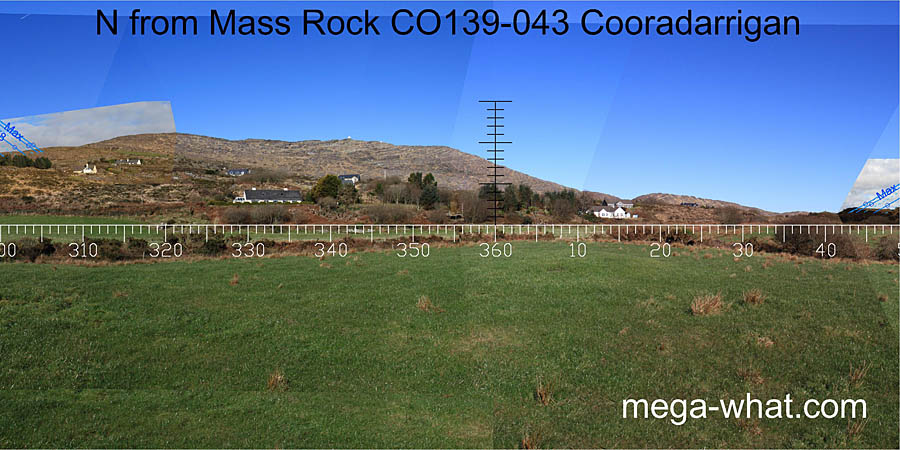 View N from Cooradarrigan Standing Stone / Mass Rock