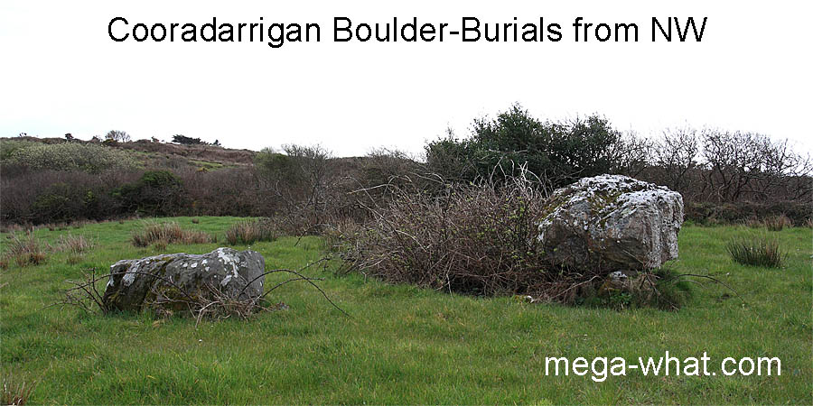 Cooradarrigan Boulder-Burials, Cork, Ireland.