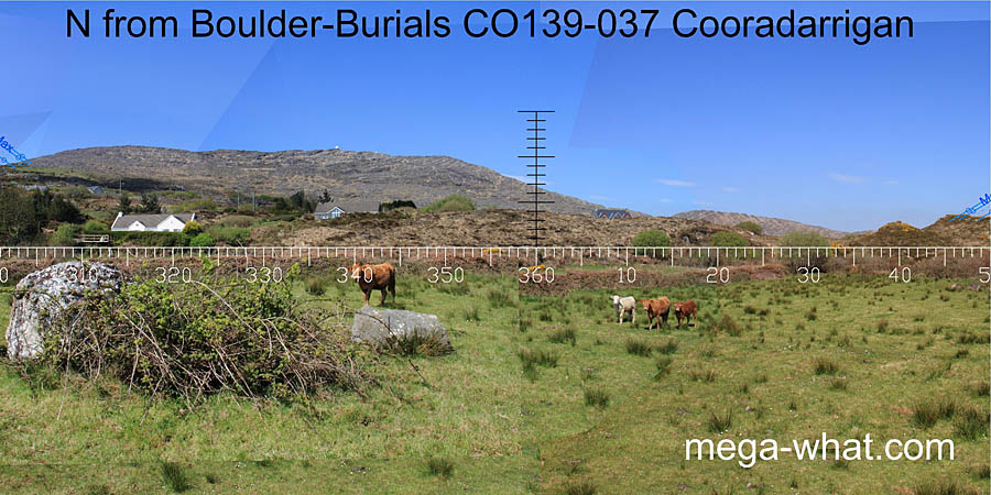 View N from Cooradarrigan Boulder-Burials