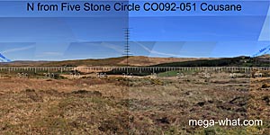 View N from Cousane Five Stone Circle