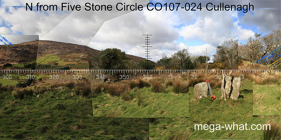 View N from Cullenagh Stone Circle
