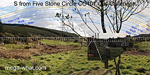 View S from Cullenagh Stone Circle