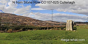 View N from Cullenagh Stone Row