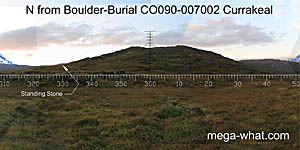View N from Currakeal Boulder-Burial