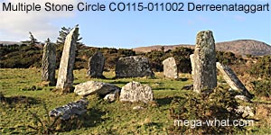 Derreenataggart Multiple Stone Circle, Cork, Ireland.