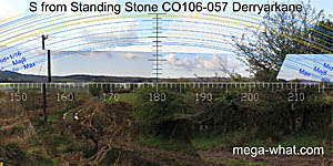 View S from Derryarkane Standing Stone