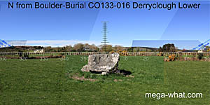 View N from Derryclough Boulder-Burial